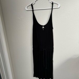Black Converse Brand Sleeveless Dress